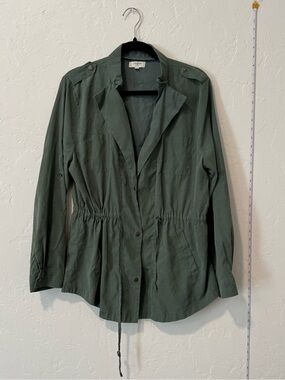 Umgee Olive Green Utility Jacket with Drawstring Waist